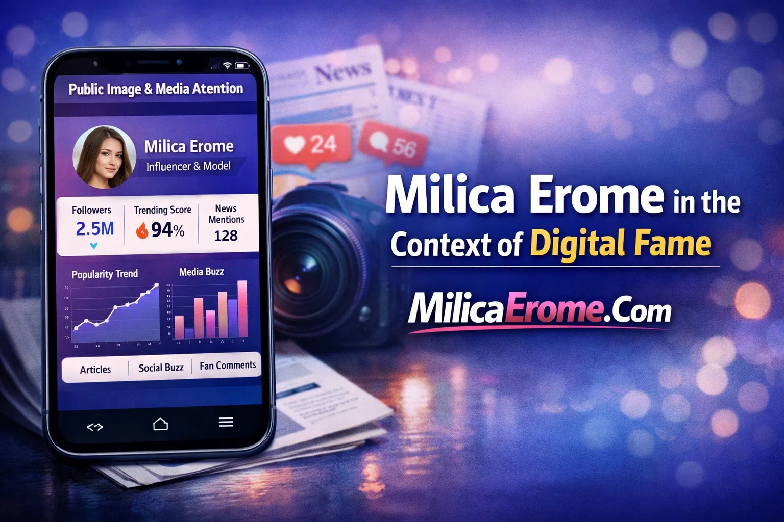 Milica Erome in the Context of Digital Fame